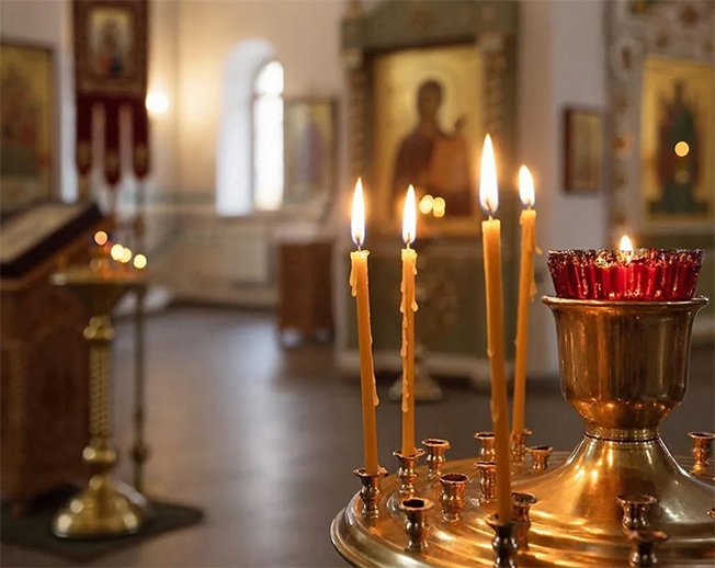 При пасхальных богослужениях