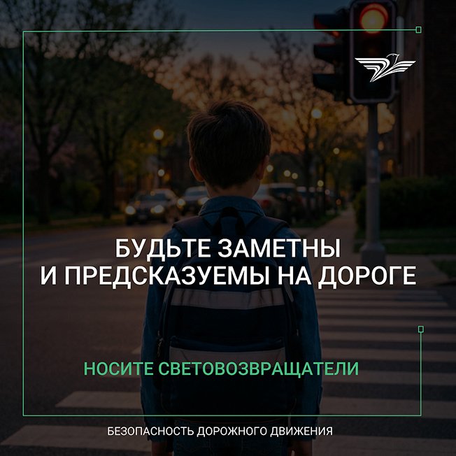 Минтранс Курской области призывает использовать в темное время суток световозвращающие элементы